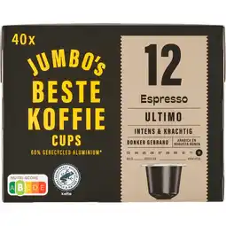 Jumbo Jumbo's Espresso Ultimo Koffiecups 40 Stuks aanbieding