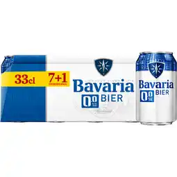 Jumbo Bavaria - 0.0% Alcoholvrij - Blik Voordeelpack - 7+1 - 8 x 330ML aanbieding
