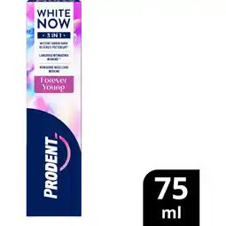 Jumbo Prodent Tandpasta White Now 3 In 1 Forever Young 75 ML aanbieding
