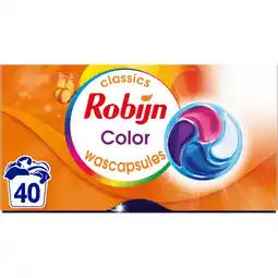 Jumbo Robijn Wasmiddel Capsules Color 40 Wasbeurten aanbieding