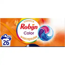 Jumbo Robijn Wasmiddel Capsules Color 26 Wasbeurten aanbieding