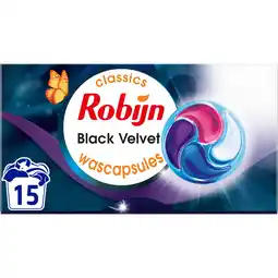 Jumbo Robijn Wasmiddel Capsules Black Velvet 15 Wasbeurten aanbieding