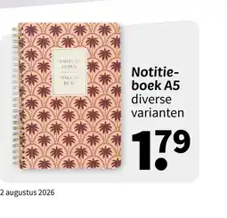 Wibra Notitie- boek A5 aanbieding
