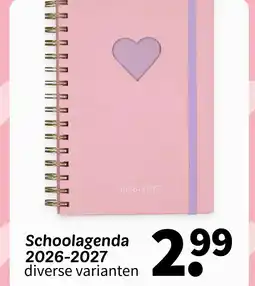 Wibra Schoolagenda 2026-2027 aanbieding