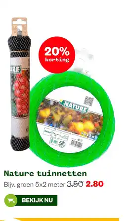 Welkoop Nature tuinnetten aanbieding