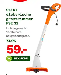 Welkoop Stihl elektrische grastrimmer FSE 31 aanbieding