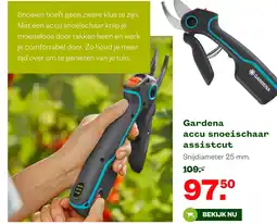 Welkoop Gardena accu snoeischaar assistcut aanbieding