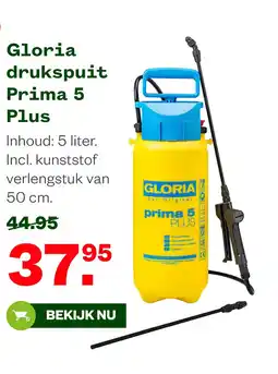 Welkoop Gloria drukspuit Prima 5 Plus aanbieding
