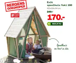 Welkoop Exit speelhuis Yuki 100 aanbieding