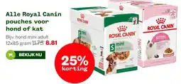 Welkoop Alle Royal Canin pouches voor hond of kat aanbieding