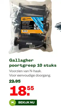 Welkoop Gallagher poortgreep 10 stuks aanbieding