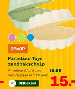 Welkoop Paradiso Toys zandbakschelp aanbieding
