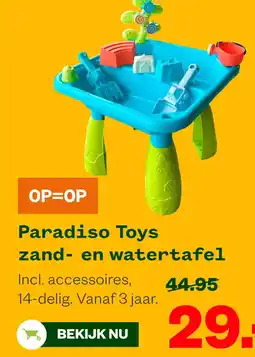 Welkoop Paradiso Toys zand- en watertafel aanbieding