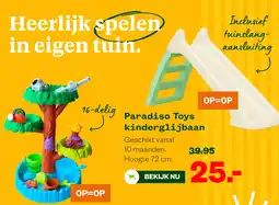 Welkoop Paradiso Toys kinderglijbaan aanbieding