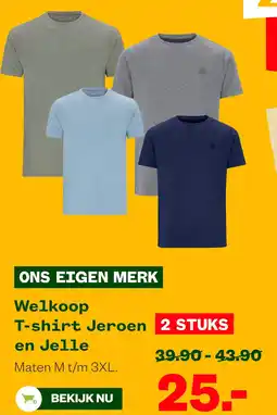 Welkoop Welkoop T-shirt Jeroen en Jelle aanbieding