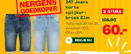 Welkoop 247 Jeans korte spijker- broek Elm aanbieding