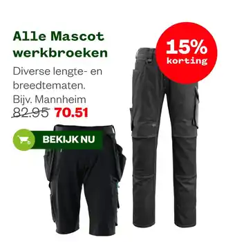 Welkoop Alle Mascot werkbroeken aanbieding