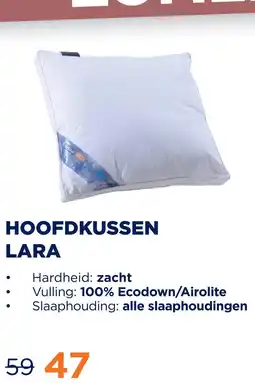 TotaalBED Hoofdkussen Lara ecodown/airolite aanbieding