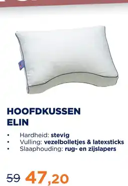TotaalBED Hoofdkussen Elin | vezelbolletjes aanbieding
