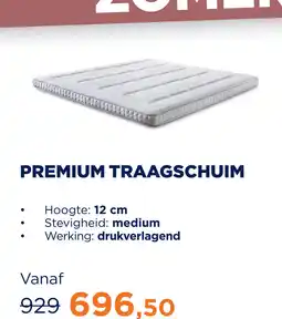 TotaalBED Topmatras Premium | traagschuim aanbieding