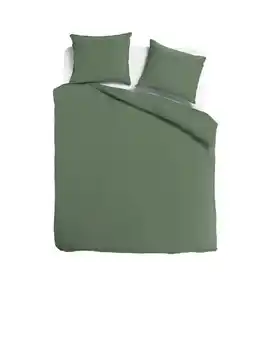 TotaalBED Dekbedovertrek Noa Olijfgroen | 240 x 200/220 cm aanbieding