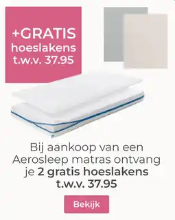 Prenatal Bij aankoop van een Aerosleep matras ontvang je aanbieding