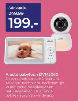 Prenatal Alecto babyfoon DVM2060 aanbieding