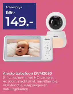 Prenatal Alecto babyfoon DVM2050 aanbieding
