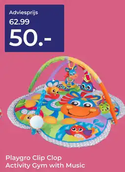 Prenatal Playgro Clip Clop Activity Gym with Music aanbieding