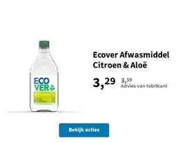 Plein.nl Ecover Afwasmiddel Citroen & Aloë aanbieding