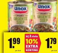 Nettorama Unox aanbieding
