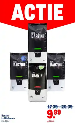 Makro Barzini koffiebonen aanbieding