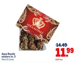 Makro Aqua Royale oesters nr. 3 aanbieding