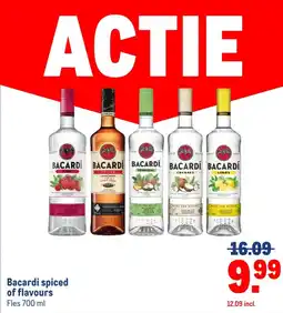 Makro Bacardi spiced of flavours aanbieding
