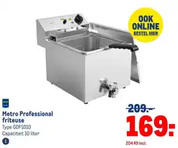 Makro Metro Professional friteuse aanbieding