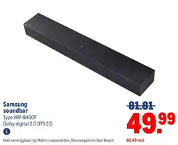Makro Samsung soundbar aanbieding