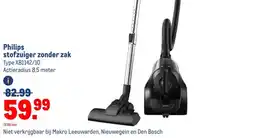 Makro Philips stofzuiger zonder zak aanbieding