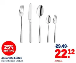 Makro Alle Amefa bestek aanbieding