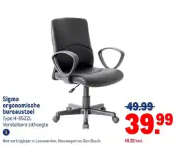 Makro Sigma ergonomische bureaustoel aanbieding