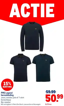 Makro PME Legend herenkleding aanbieding