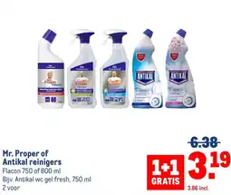 Makro Mr. Proper of Antikal reinigers aanbieding