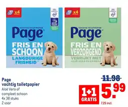 Makro Page vochtig toiletpapier aanbieding