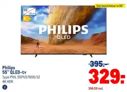 Makro Philips 55 QLED-tv aanbieding