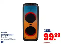 Makro Salora partyspeaker aanbieding