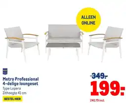 Makro Metro Professional 4-delige loungeset aanbieding