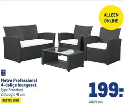 Makro Metro Professional 4-delige loungeset aanbieding