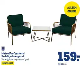 Makro Metro Professional 3-delige loungeset aanbieding