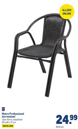 Makro Metro Professional terrasstoel aanbieding