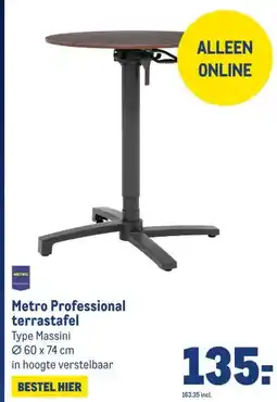 Makro Metro Professional terrastafel aanbieding