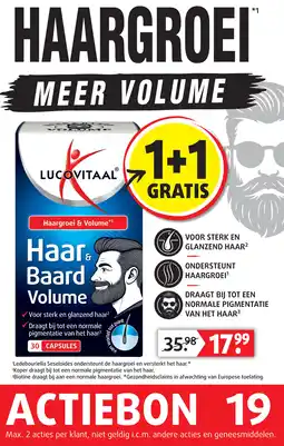 Lucovitaal Haar & Baard Volume aanbieding
